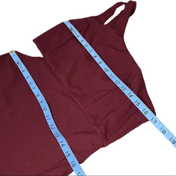 Lulus One-Shoulder Cutout Maxi Dress in Burgundy - Picture 7 of 11